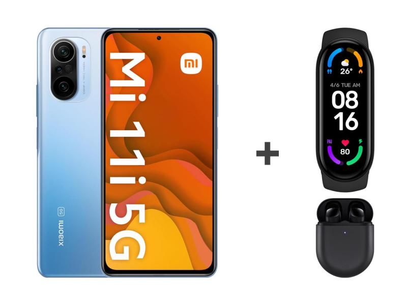 Xiaomi Mi 11i 5G 8/256GB Silver + Buds 3 Pro + Mi Band 6